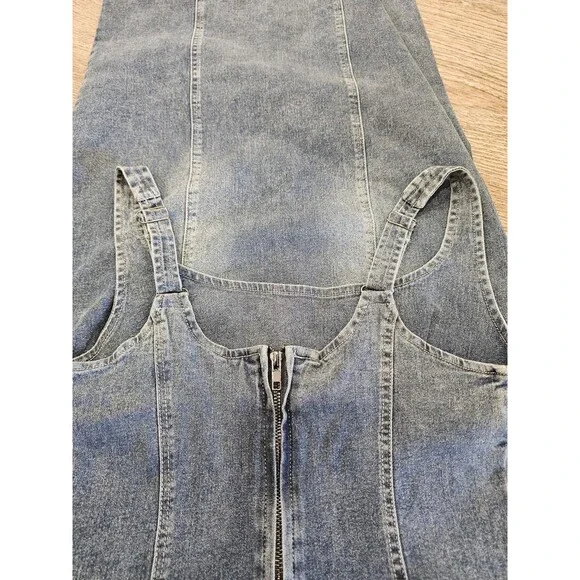 Emprada Women's Vickita Denim Midi Dress Size Large - Picture 9 of 9